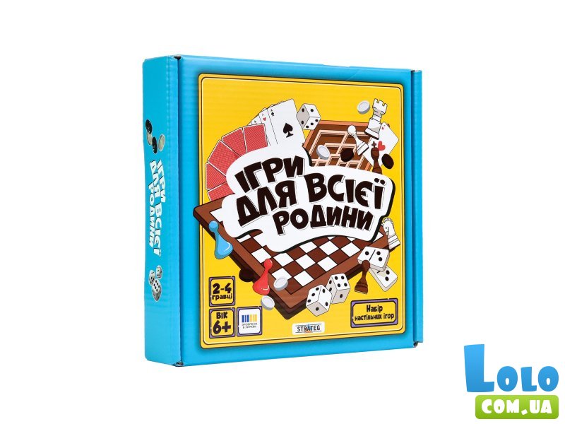 Набор настольных игр Игры для всей семьи, Strateg (укр.)