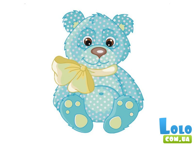 Картина по номерам Плюшевый мишка, Strateg (30х30 см)