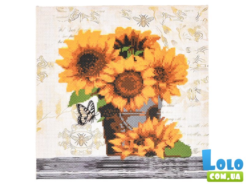 Набор для творчества вышивка крестиком Букет подсолнухов, Strateg