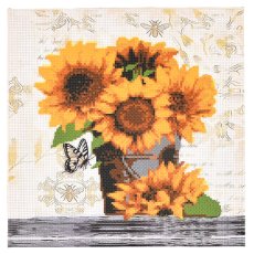Набор для творчества вышивка крестиком Букет подсолнухов, Strateg
