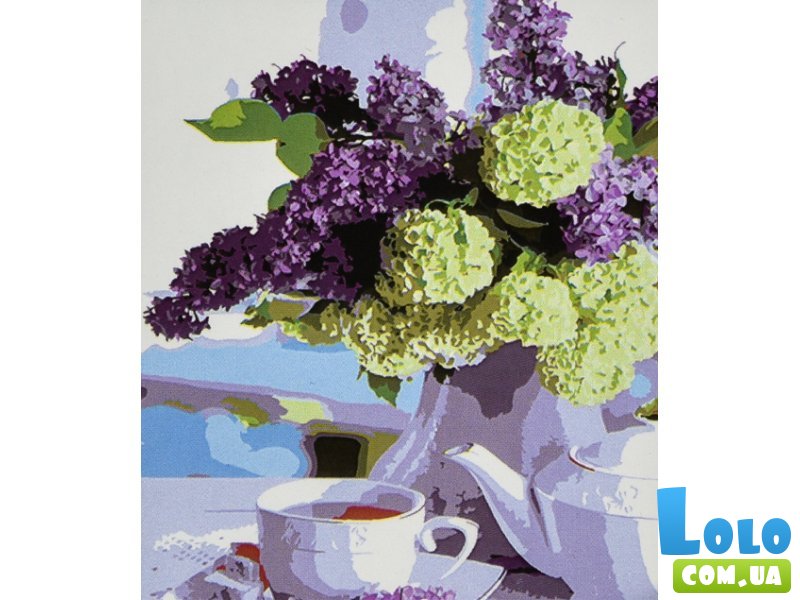 Картина по номерам Утренняя сирень, Strateg (30х40 см)