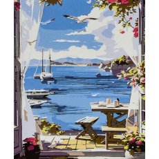 Картина по номерам Теплое утро, Strateg (30х40 см)