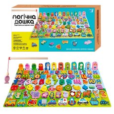 Логическая деревянная доска-сортер, WToys