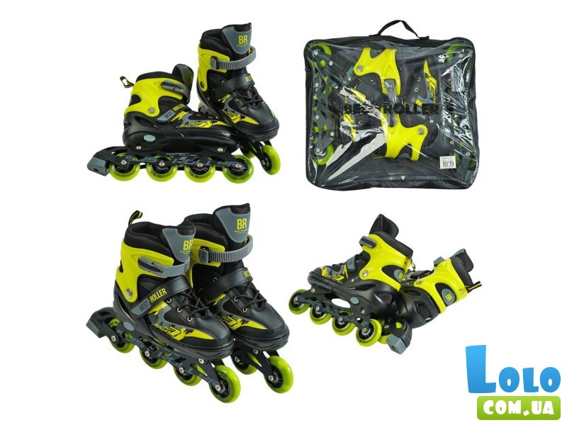 Детские ролики Best Roller, M (34-37), желтые