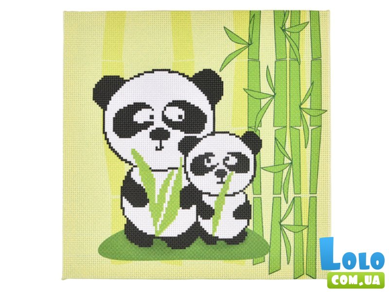 Набор для творчества вышивка крестиком Две пандочки, Strateg