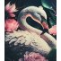 Алмазная мозаика Фламинго в цветах, Strateg (30х40 см)
