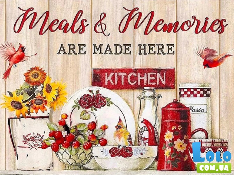 Алмазная мозаика Кулинарные воспоминания, Strateg (30х40 см)
