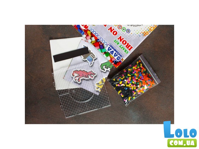 Набор для творчества Магниты из термомозаики Динозавры, Умняшка