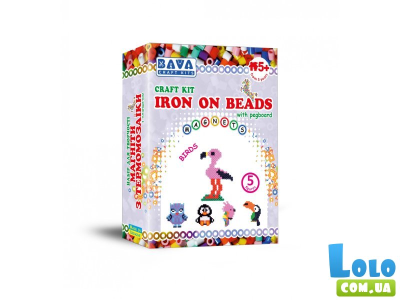 Набор для творчества Магниты из термомозаики Птицы, Умняшка