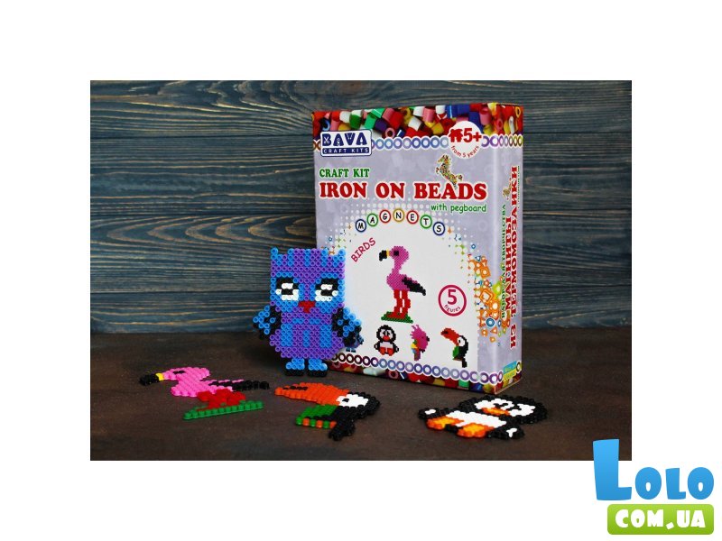 Набор для творчества Магниты из термомозаики Птицы, Умняшка