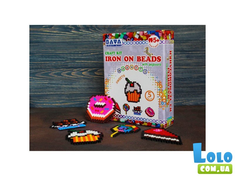 Набор для творчества Магниты из термомозаики Сладости, Умняшка