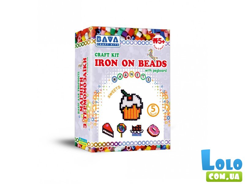 Набор для творчества Магниты из термомозаики Сладости, Умняшка