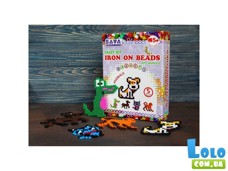 Набор для творчества Магниты из термомозаики Животные, Умняшка