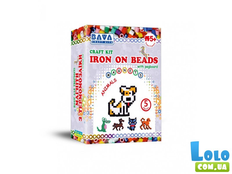 Набор для творчества Магниты из термомозаики Животные, Умняшка