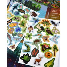 Настольная обучающая игра с наклейками Жизнь на земле, Умняшка