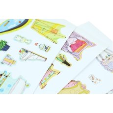 Настольная обучающая игра с наклейками Кукольный домик, Умняшка