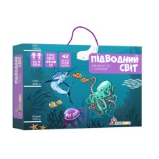 Настольная обучающая игра с наклейками Подводный мир, Умняшка