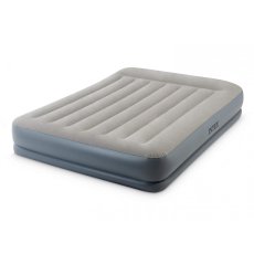 Надувная велюровая кровать со встроенным насосом, Intex