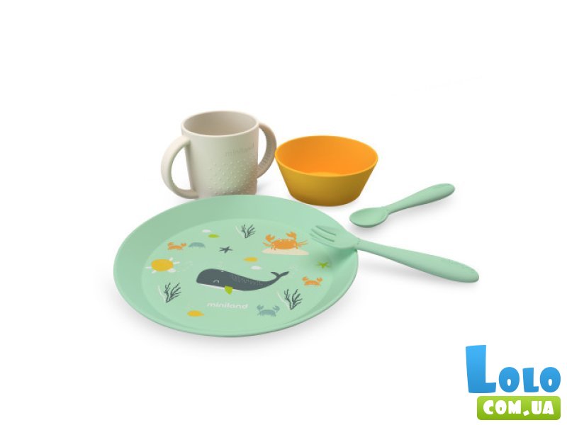 Набор посуды для кормления Ocean, Miniland baby