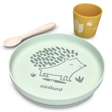 Набор детской силиконовой посуды Forest, Miniland baby