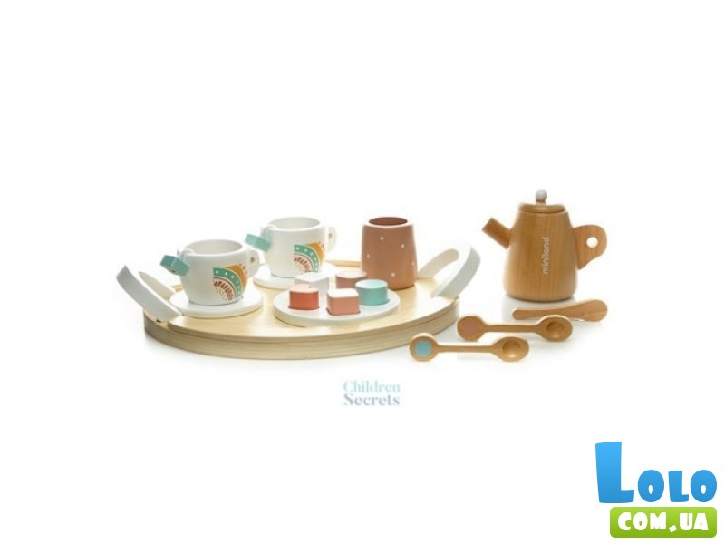 Деревянный игровой набор Чайный Сервиз, Miniland Educational