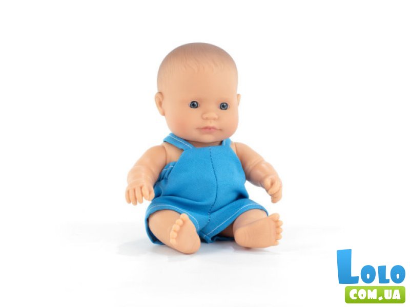 Пупс в одежде мальчик европеец, Miniland Educational