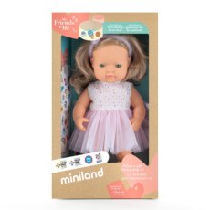 Кукла девочка зеленоглазая блондинка в одежде, Miniland Educational