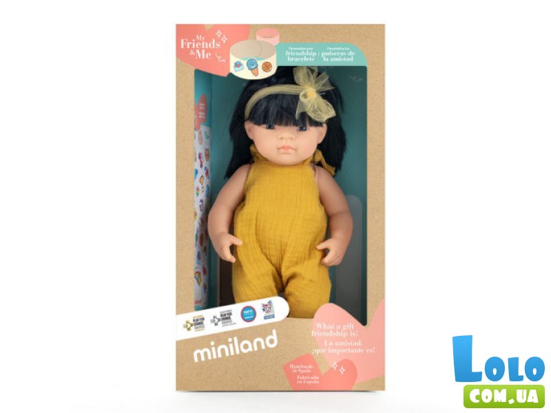 Кукла девочка азиат в одежде, Miniland Educational