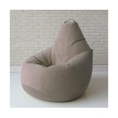 Кресло-груша велюр бежевый, KatyPuf (L 100x75)