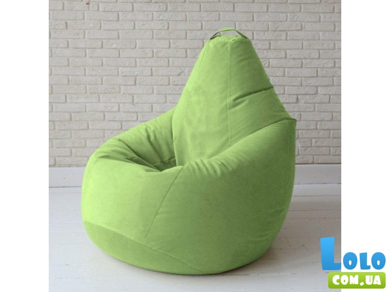 Кресло-груша велюр салатовый, KatyPuf (XXL 140x100)