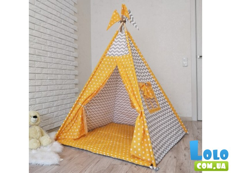 Вигвам Желтые звезды + система антискладывания, KatyPuf