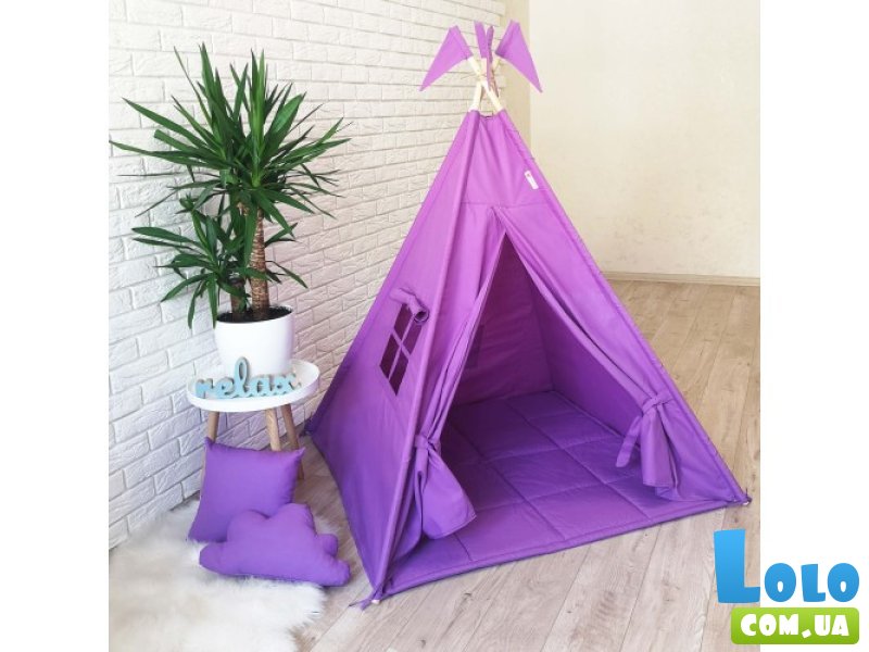 Вигвам Фиолетовый однотон + система антискладывания, KatyPuf