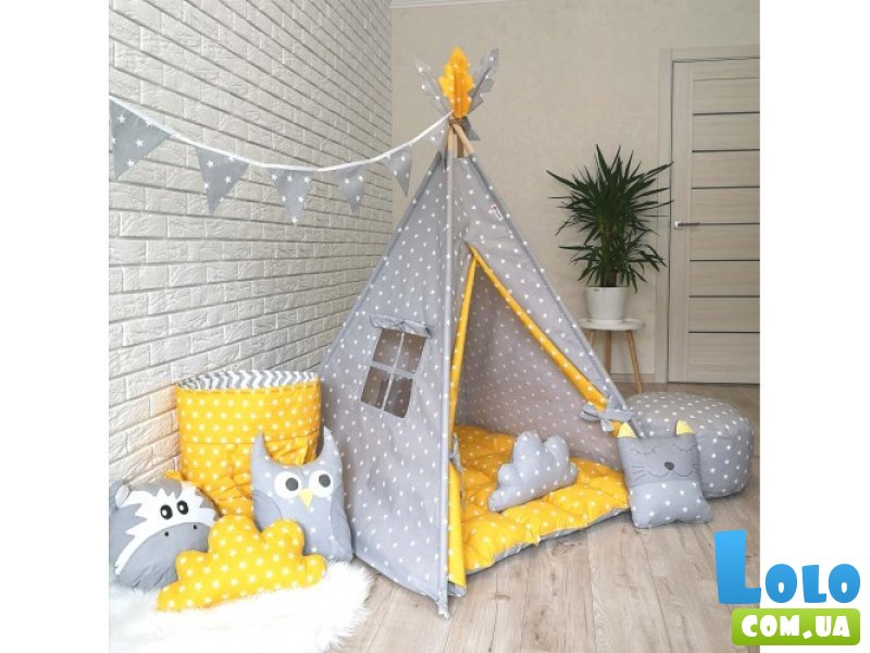 Вигвам Россыпь желтого + система антискладывания, KatyPuf