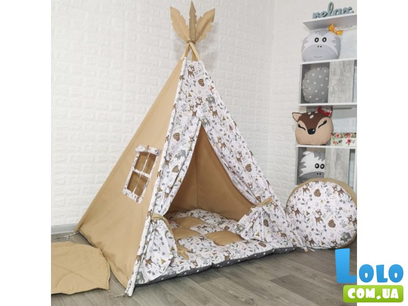 Вигвам Зверята + система антискладывания, KatyPuf