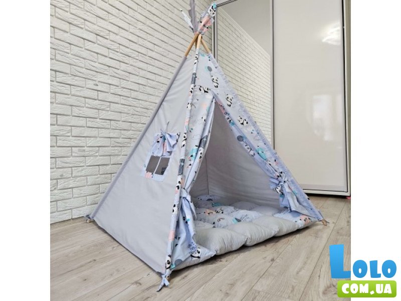 Вигвам Панды серые + система антискладывания, KatyPuf