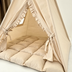 Вигвам Бежевый рюшик + система антискладывания, KatyPuf