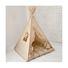 Вигвам Бежевый рюшик + система антискладывания, KatyPuf