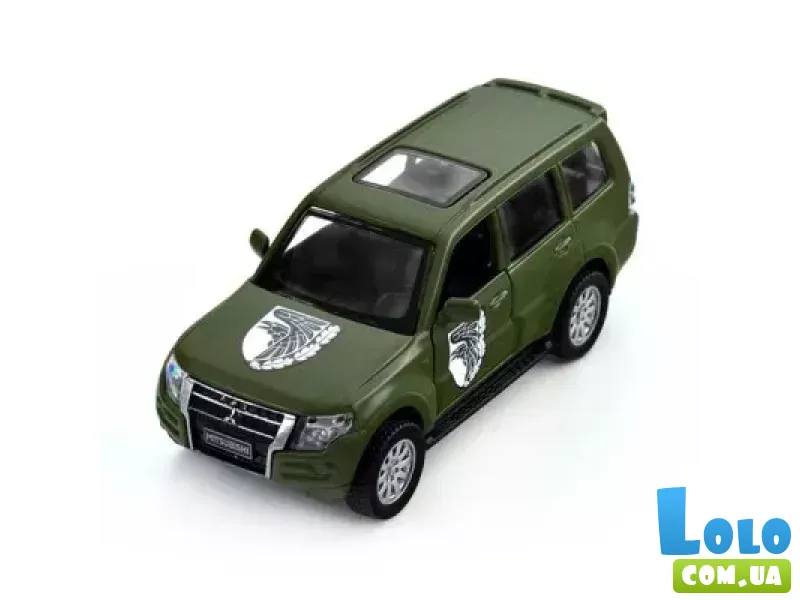 Машина металлическая Шевроны Героев Mitsubishi Pajero 4WD Turbo
