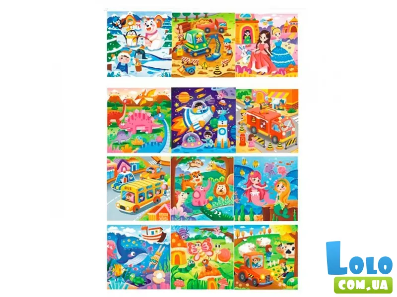 Деревянные пазлы, 49 эл. (в ассортименте)