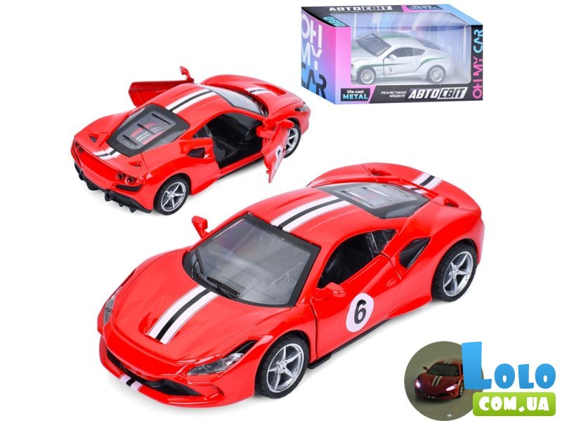 Машина металлическая инерционная Ferrari, АвтоСвіт