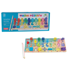 Деревянная доска-сортер Магнитная рыбалка. Домашние животные