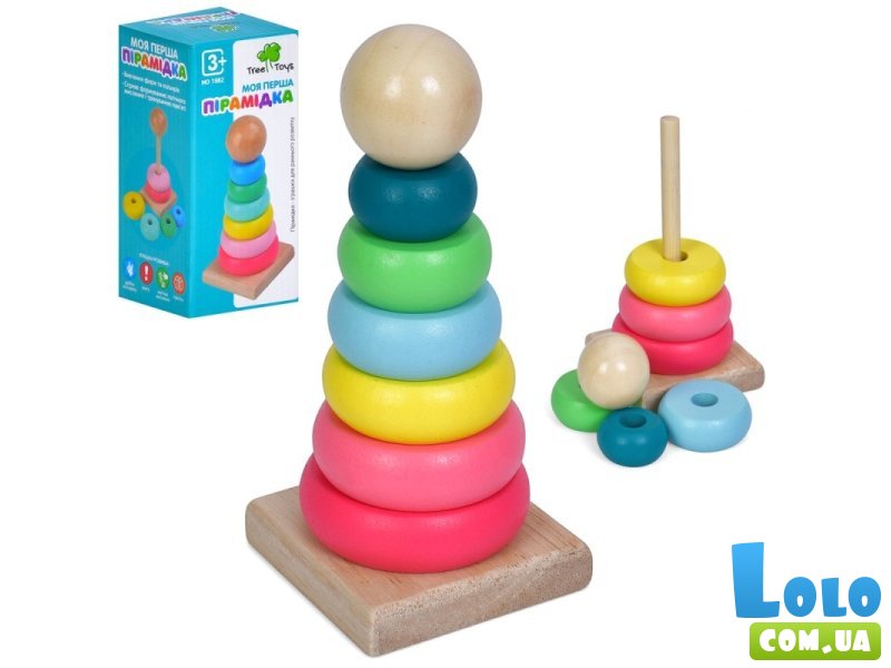 Деревянная игрушка Пирамидка