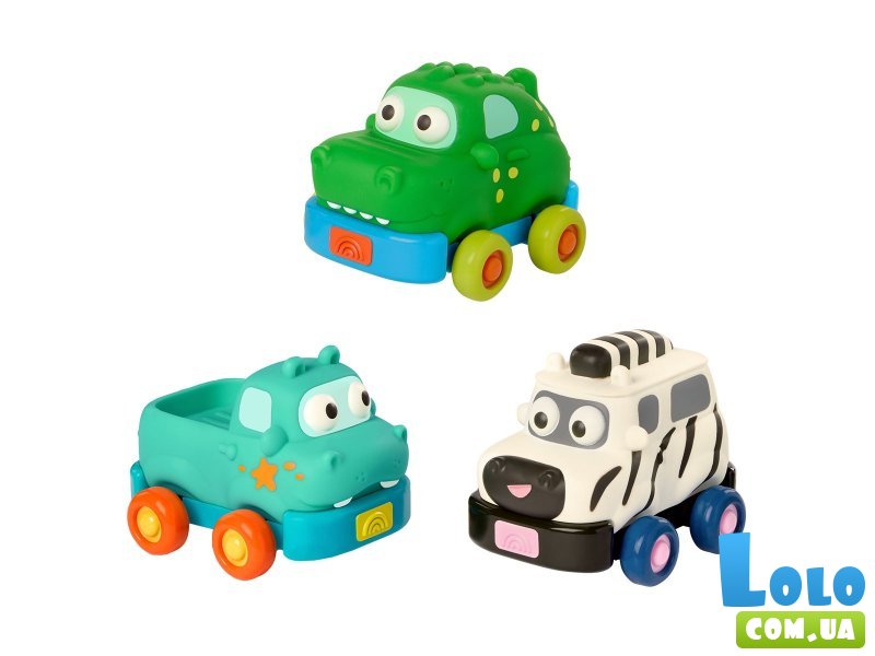 Игровой набор инерционных машинок Автопарк сафари, Battat Lite