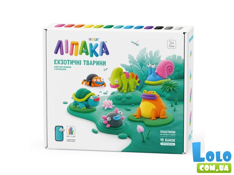 Набор пластилина Экзотические животные, Ліпака