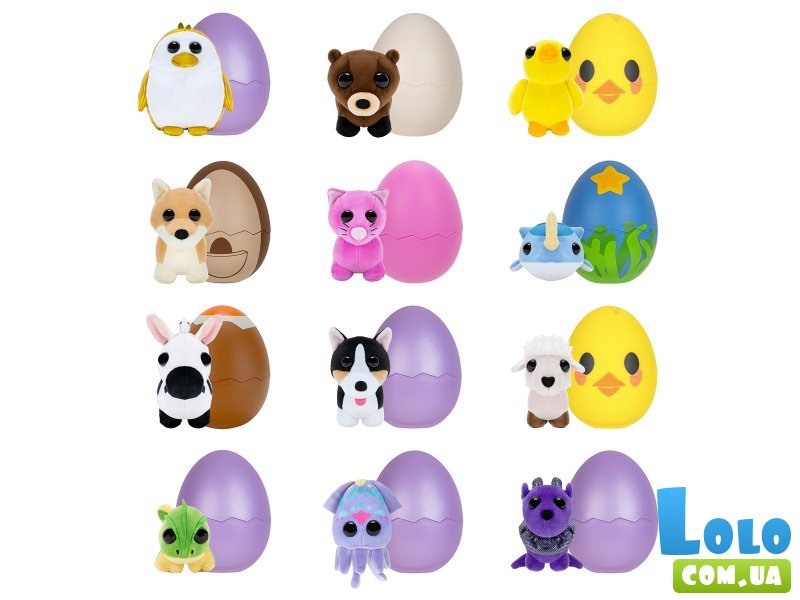 Мягкая игрушка-сюрприз в яйце Забавные зверюшки, Adopt Me