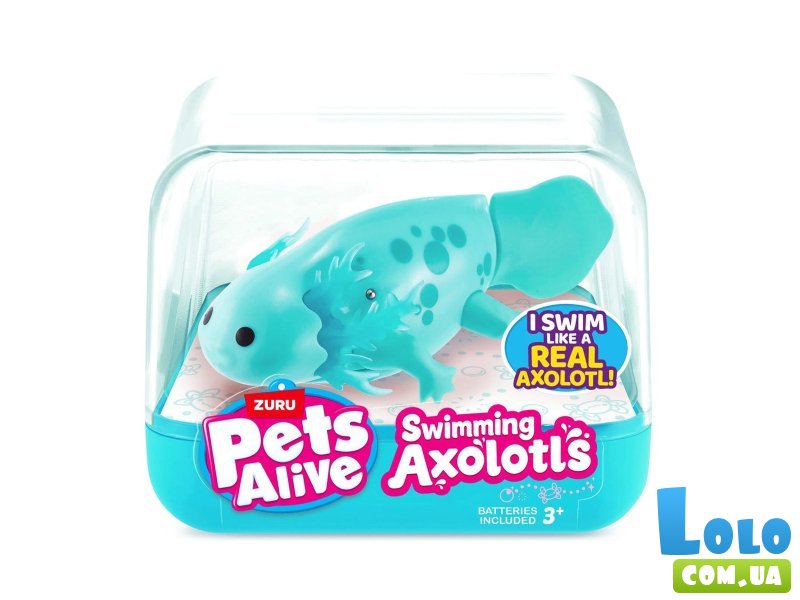 Интерактивная игрушка Аксолотль, Pets & Robo Alive (бирюзовый)