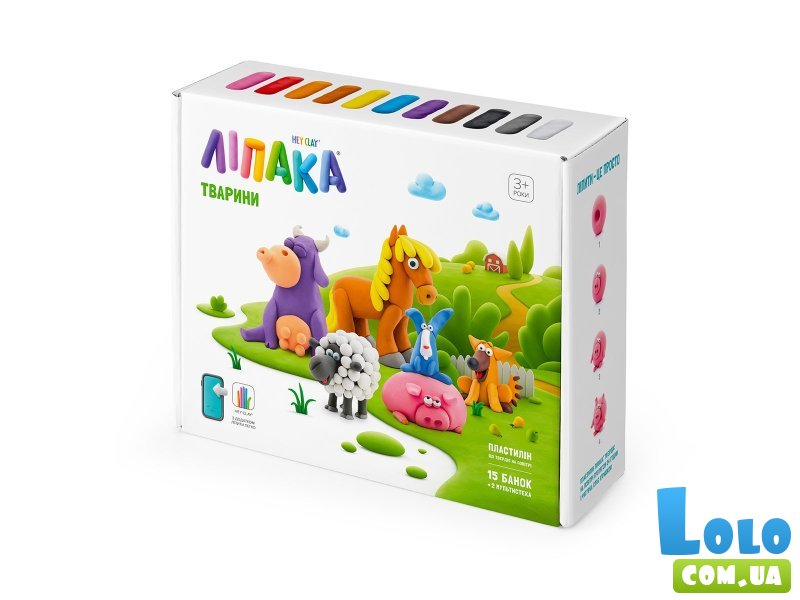 Набор пластилина Домашние животные, Ліпака