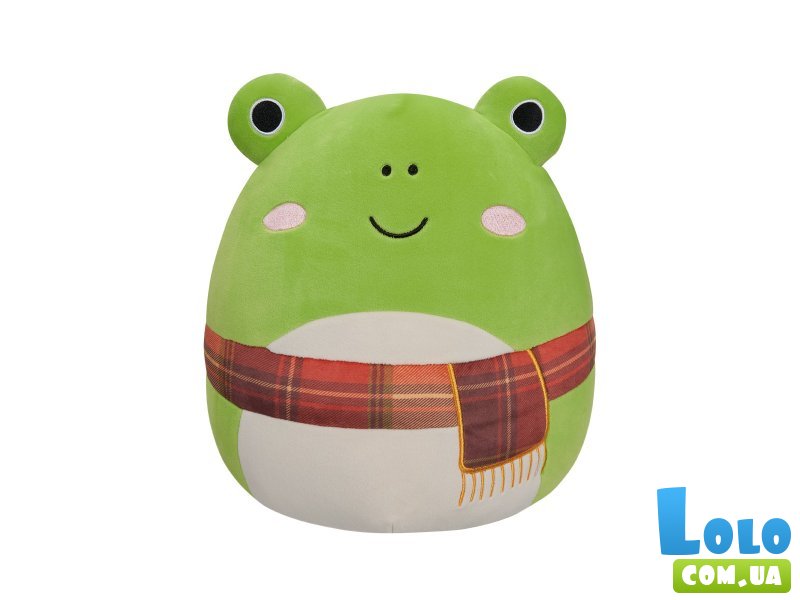 Мягкая игрушка Лягушка Венди в шарфе, Squishmallows, 30 см