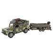 Машина Land Rover Defender Милитари с лодкой, TechnoDrive