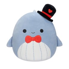 Мягкая игрушка Синий кит Самир, Squishmallows, 30 см